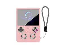 Générique Étui pour ANBERNIC RG477V, Housse de Protection en Silicone pour Console de Jeux, étui Antichoc intégral avec Boucle pour lanière (Rose)