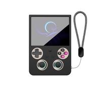 Générique Étui pour ANBERNIC RG477V, Housse de Protection en Silicone pour Console de Jeux, étui Antichoc intégral avec Boucle pour lanière (Noir)