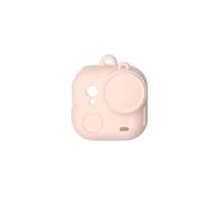 Générique Étui pour Insta360 GO Ultra, étui de Protection en Silicone Antichoc pour Appareil Photo, Couverture intégrale avec Cache-Objectif et lanière (Rose)