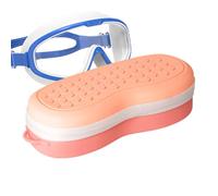 Générique Étui pour Lunettes de Natation - Boîtier de Stockage pour Lunettes de Piscine,Organisateur en Silicone Respirable pour, pour Voyage et Transport, Protection, Sports Nautiques et Plage