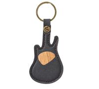 Générique Étui pour médiators de guitare, boîte pour médiators de guitare - Boîte à plectres de avec organisateur de médiator de basse à anneau,Organisateur de clés en forme de en cuir PU, acces