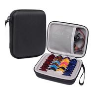 Générique Étui pour médiators de Guitare, Support de boîte pour médiators - Sac de Support Polyvalent étanche,Pochettes Anti-poussière avec Doublure Douce pour accordeur, capodastre, Cordes, Sangles