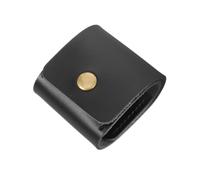 Générique Étui pour Médiators en Cuir PU Noir Élégant, Facile à Transporter, Compatible 3 Médiators pour Guitaristes et Bassistes en Déplacement
