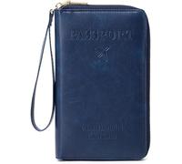 Générique Étui pour Passeport Familial, Portefeuille Multifonction à Fermeture éclair, étui Portefeuille étanche pour Femmes et Hommes, pour Cartes de crédit, Billets et espèces.