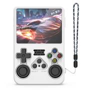 Générique Étui pour R36S, étui de Protection en Silicone pour Console de Jeux, Housse Fine Antichoc intégrale (Blanc)