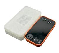 Générique Étui pour RG476h, Housse de Protection pour Console de Jeux Portable, boîte de Rangement Antichoc avec Couvercle magnétique (Blanc translucide)