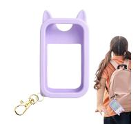 Générique Étui Pour Spray Mains,Décoration Sac À Dos Silicone Oreilles Mignonnes - Étui Élégant Avec Porte-Clés - Pour Femmes Et Hommes Sac À Dos Voyage Voiture Plage Parc Travail École Centre