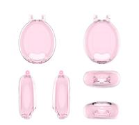 Générique Étui pour Tamagotchi Original, Console de Jeux Étui de Protection Transparent, Coque de Protection Antichoc en PC (Transparent Rose)