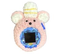 Générique Étui pour Tamagotchi Paradise, Housse de Protection en Peluche pour Console de Jeux, Motif Animalier Mignon, Housse Souple antidérapante (Souris Rose)