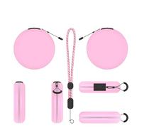 Générique Étui pour Tamagotchi Paradise, Sac de Rangement pour Console Virtual Pet, Pochette de Protection Anti-poussière et Antichoc avec dragonne (Rose)