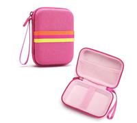 Générique Etui pour Trimui Brick ,Sac d'organisation Portable pour Console de Jeux ,étanche, Rigide et Antichoc, Sac de Transport pour Console Portable (Rose)