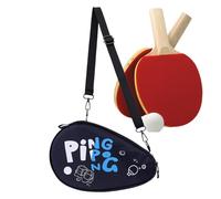 Générique Étui Raquette,Coque Rigide imperméable,Protecteur pour Raquette De avec Sangle Ajustable Et Compartiment À Balles - pour athlètes Hommes Femmes Sports