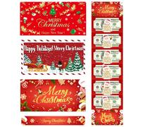 Générique Étuis Monnaie Célébrations - Contenants Argent Fêtes Création, Dispositif Père Noël Six Sections Unité | Idéal Garçon Fille Ménage Amis Messieurs Dames Jeunes Filles Ados