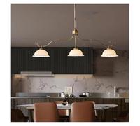 Générique European Style Ceramics Pendant Light Old Brass Dining Room Shop Hanging Lamp E27 Bulb Creative