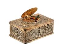 Générique European Three-Dimensional Embossed Bird Music Box, 3D Vintage Elegant Singing Bird Music Box, Mechanical Wind Up Birds Automaton for Home Decor Birthday Anniversary