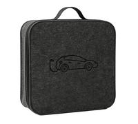 Générique EV Charger Storage Bag - 14.57 inch Cable Organizer for Travel | Felt Duraɓle Weatherproof - Keeps Charging Cables Accessories Tidy Secure in Car Trunk for Road Trips and Daily Use