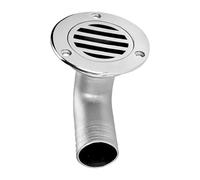 Générique Évacuation D Eau De Pont Maritime - Couvercle en Acier Inoxydable À Haute Résistance - Couvercle d'Écope de Drainage Traversant la Coque - pour Utilisation Marine Yacht Cuisine Douche