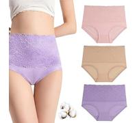 Générique Evella Leak Proof Panties High-Waist Tummy-Control Butt-Lifting Panties 2025 Evella Leak Proof Underwear Women Briefs (D,TTG)