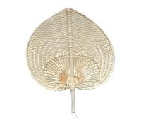 Générique Éventail à main de raphia naturel | décor mural rustique tressé | Éventails en feuilles de palmier et raphia - Pour Jours Chauds Maison Cadeaux Salon Chambre Camping