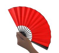 Générique Éventail en Soie | Éventail à Main Plissé | Accessoires Rétro Imperméables de 25 cm pour Dames, Femmes et Filles, Décoration, Spectacle, Festival de Musique, Église, Maison et Danse