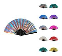 Générique Éventail Pliant Kung Fu Eventail en Bambou Adapté aux Représentations sur Scène et au Tournage Vidéo Éventail Léger à Main Evantaille Décoratif (H, 33cm)
