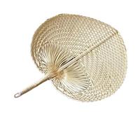 Générique Éventail Tissé À La Main | décor mural rustique tressé | Éventail Manuel En Feuilles De Palmier,Pour Maison Salon Chambre Cadeaux Fête Été Chaud Camping