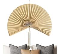 Générique Éventails Décoratifs Muraux Décor Artisanal Bohème avec Pompons | Éventail Décoratif au-Dessus du Lit Porte, Entrée, Couloir, Studio, Bureau, Hôtel, Restaurant,