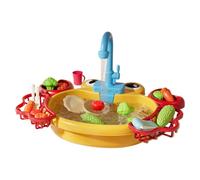 Générique Évier de Jeu avec Eau Courante | Cuisine Jouet,Évier Jouet d'imitation | pour Garçons Filles Terrasse Plage Camping Garderie Salle de Bain Salle de Jeux Vacances Anniversaire