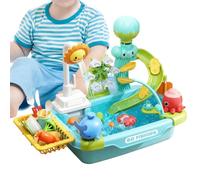Générique Évier de Jeu avec Eau Courante | Jeu de Pêche Électrique - Jouet de Vaisselle | pour garçons Filles extérieur terrasse Plage Camping garderie Maison Salle de Bain Salle de Jeux