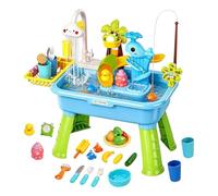 Générique Évier De Jeu d'eau pour Enfant - Table à Eau avec Toboggan et Robinet, Baleine Amusante | Jouets Éducatifs De Jeu - pour 1-5 Ans, Maison, Jardin, Crèche et École Maternelle