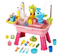 Générique Évier De Jeu | Table À Eau Interactive avec Robinet Électrique | Jouets Cuisine Interactifs,pour Garçons Et Filles, Maison, Jardin, Garderie, Crèche, École Maternelle, Jardin