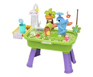 Générique Évier Jouet pour Enfant avec Eau Courante | Table À Eau Interactive avec Robinet Électrique - Cuisine Interactifs | pour 1-5 Ans, Maison, Jardin, Crèche et École Maternelle