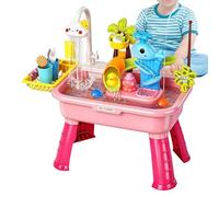 Générique Évier pour avec Eau Courante | Table à Eau avec Toboggan et Robinet, Baleine Amusante | Éducatifs De Jeu - pour De 1 an À 5 Ans - Jardin Garderie Crèche Maternelle Maison