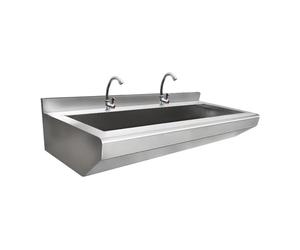 Générique Évier Utilitaire en Acier Inoxydable, Lave-Mains Mural Professionnel，évier De Cuisine avec Robinet，évier Industriel pour Cantine Scolaire，évier D'atelier pour Garage