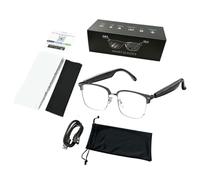 Générique Evoza Translating Glasses, Hy C8 AI Translation Smart Glasses, Smart 144 Language Real-Time Translator W/Open-Ear Audio, Wihe Mic & Speakers (F)