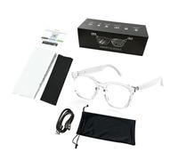 Générique Evoza Translating Glasses, Hy C8 AI Translation Smart Glasses, Smart 144 Language Real-Time Translator W/Open-Ear Audio, Wihe Mic & Speakers (D)