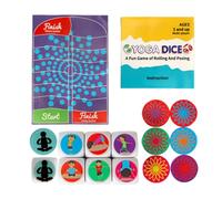 Générique Exercise Dice for Kids, Fun Fitness and Yoga Activity Dice Set, Educational Workout Games for Beginners, Children, Family Play, Home Exercise, for Holidays and Events 11.2x9.7x2.7cm