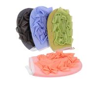 Générique Exfoliants Corps Lot de 4 Boules de Bain Pratiques, Texture Douce, pour Gommage et Toilette Quotidienne