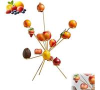Générique Exploding Fruit Bowl - Fireworks on the Dinner Table, Creative Stainless Steel Fruit Bowl, 360° Floating Style Display Fruits, for Kitchen Dining Table Centerpiece Decor