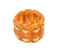 Générique Extensible en colophane Flexible Bijoux topologiques fabriqués à la Main Unisexe Femmes Hommes Vêtements de Tous Les Jours Artisanal Ellipsoïdal Rosin Bangle Artisanal Ellipsoïdal