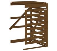 Générique Extension d'abri de Poubelle sur roulettes Brun Miel Bois pin,Maison & Jardin,Produits ménagers,Accessoires pour conteneurs à déchets,Cache-conteneurs à déchets,Brun,16.48kg,825110