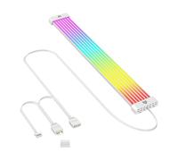 Générique Extension Du Câble PC Argb - Câbles D'éclairage De Lampe ATX AL300, Ligne Néon Flexible 8p 24pin, Support De Câblage D'alimentation Coloré Vif