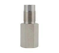 Générique Extension Pipe Fitting, Stainless Steel Tube Adapter, High-Temp Design, 2.3 inches Length, M18x1.5 Thread Size for Shower, Sink, Plumbing, Car, Industrial, Irrigation, Sprinkler