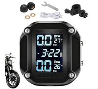 Générique External Sensor, M5 Motorcycle Tire | Pressure Monitor Real-Time LCD Display IP65 Waterproof,Bike ATV Scooter Safety System High Accuracy Pressure Monitoring for Enhanced Riding Performance