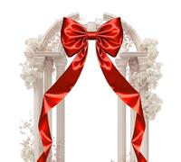 Générique Extra Large Wedding Bow Decor | 118 X 29 inch Party Decorations, Giant Satin Bows for Christmas Birthday Bridal Shower Room Wall Arch Door Use, Handy Piece for Daily Celebration and Simple
