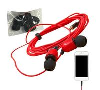 Générique Extra Long Cord Headphones | 3-Meter Wired Earphones with Microphone Noise Cancelling | Portable Cable Headset in Ear Buds for Traveling, Camping, and Singing for Computer Karaoke
