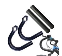 Générique Extrémités de barre de vélo de montagne - Poignées ergonomiques en d'aluminium 15,5 x 14,5 cm, rallonges de guidon intérieures, manchon en caoutchouc, contrôle antidérapant | Route Ville