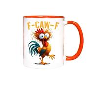 Générique F-Caw-F Funny Chicken Mug, 11oz Fcawf Chicken Rooster Coffee Mugs, Funny Rooster Coffee Cup, Inappropriate Humor Gift, Ceramic Tea Cup for Men Women, Novelty Mugs Gifts Office Home (H)