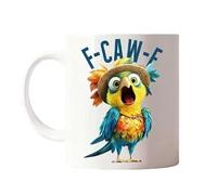 Générique F-Caw-F Funny Chicken Mug, 15OZ Ceramic F Caw F Coffee Mug, Novelty Funny Rooster Coffee Mugs Drinks Cup for Men & Women, Humor Chicken Animal Mugs Drinking Tea Cup (H)