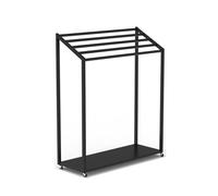 Générique Fabric Display Rack,Thickened Iron Frame,Silk Scarf Organizer Clothes Rack,Floor Curtain Sample Holder,for Wallpaper(85x40x120cm)